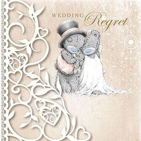 Wedding Regret Me to You Bear Card £1.49